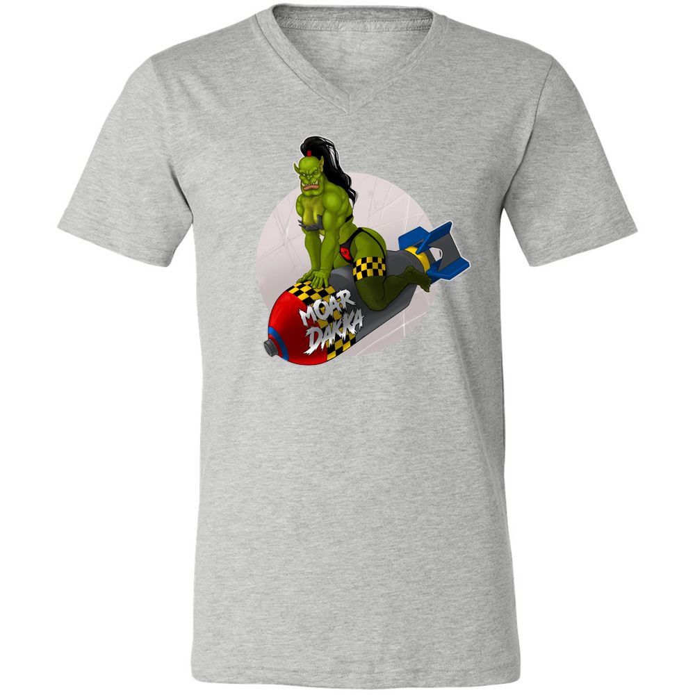 Unisex V-Neck T-Shirt - 6PQUFJDA - Athletic Heather - 7