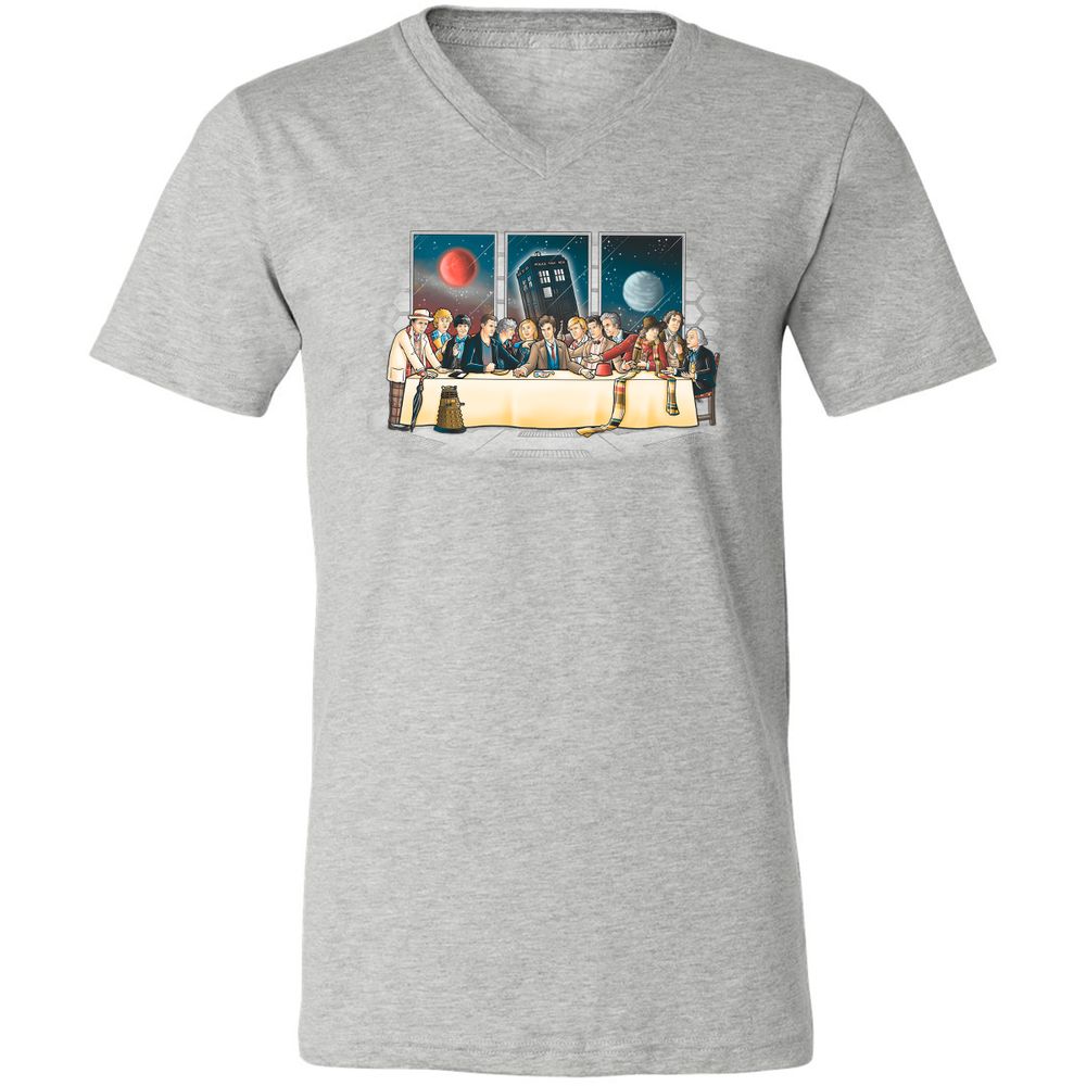 Unisex V-Neck T-Shirt - WQMY8651 - Athletic Heather - 7