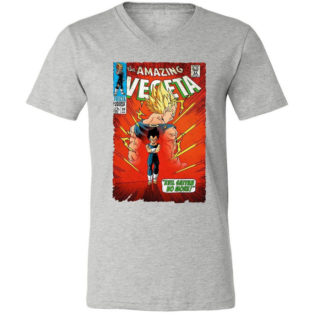 Unisex V-Neck T-Shirt - EADN7WRR - Athletic Heather - 7