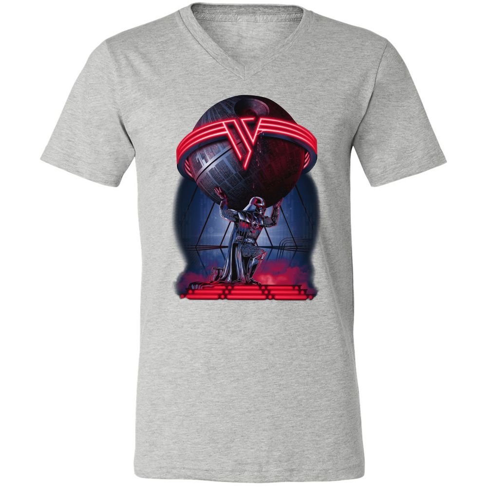 Unisex V-Neck T-Shirt - L9DXP5VE - Athletic Heather - 7