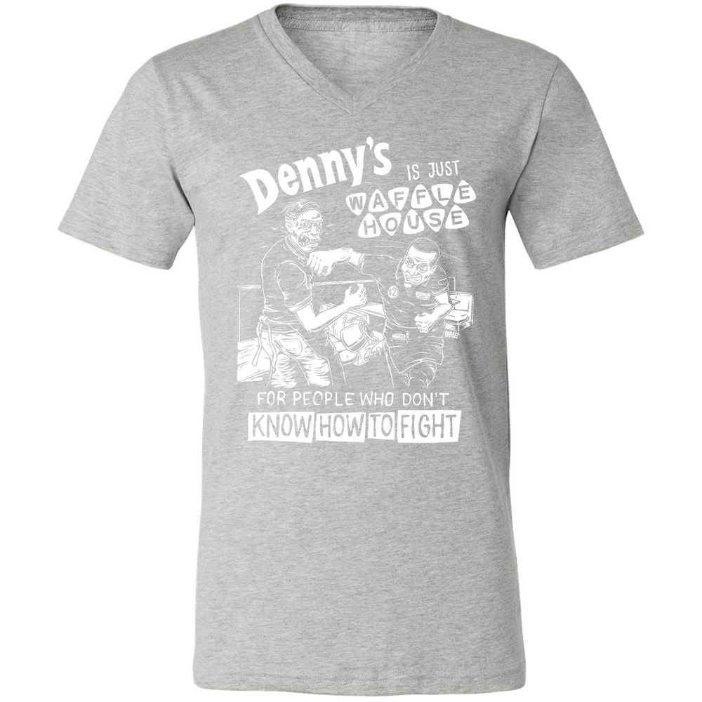 Unisex V-Neck T-Shirt - 5ZSNV8SE - Athletic Heather - 7