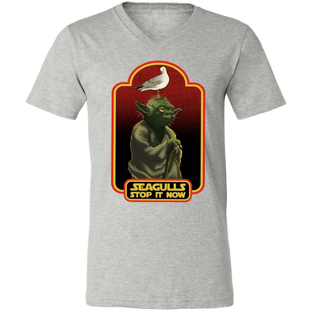 Unisex V-Neck T-Shirt - QD28C1QL - Athletic Heather - 7