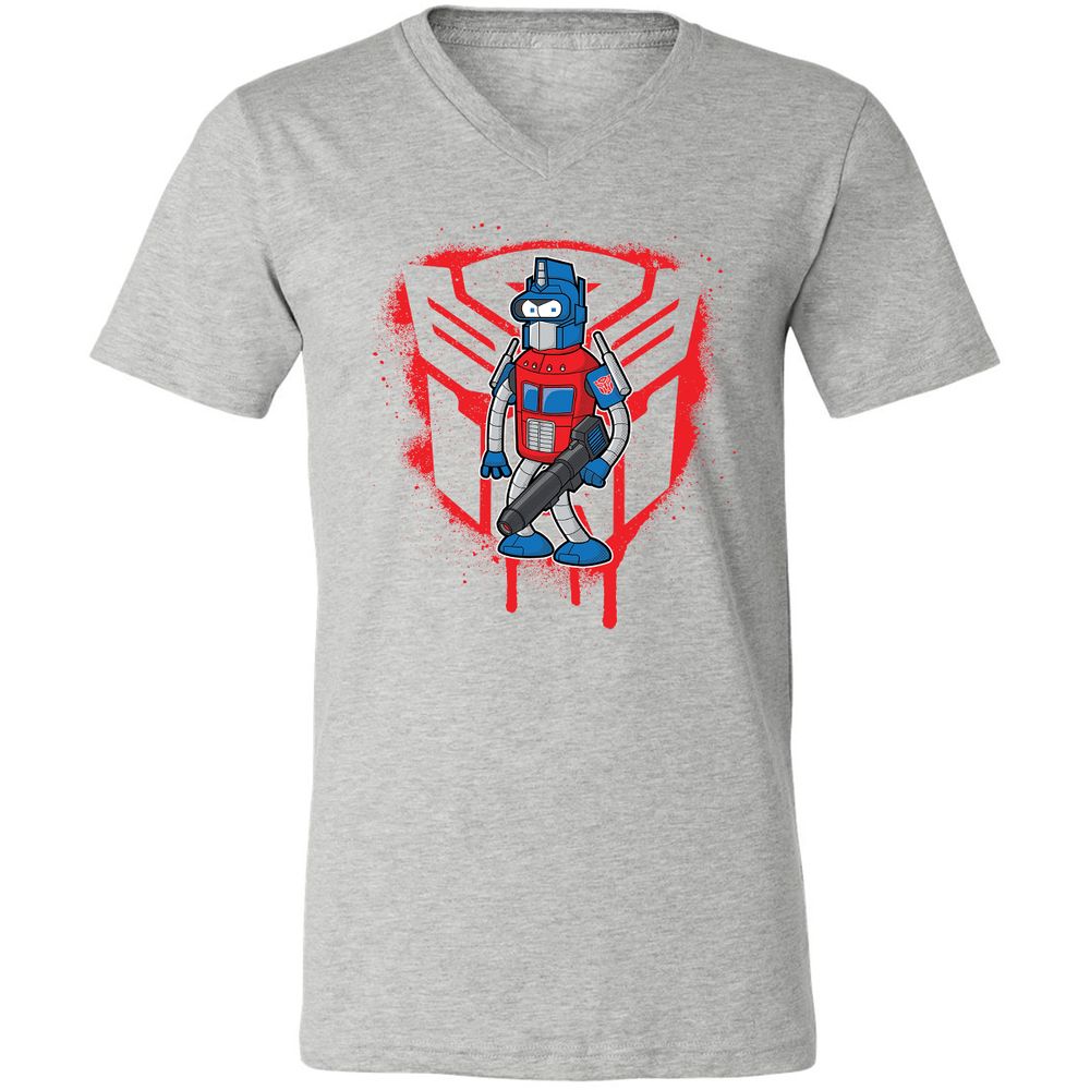 Unisex V-Neck T-Shirt - KDF379YY - Athletic Heather - 7