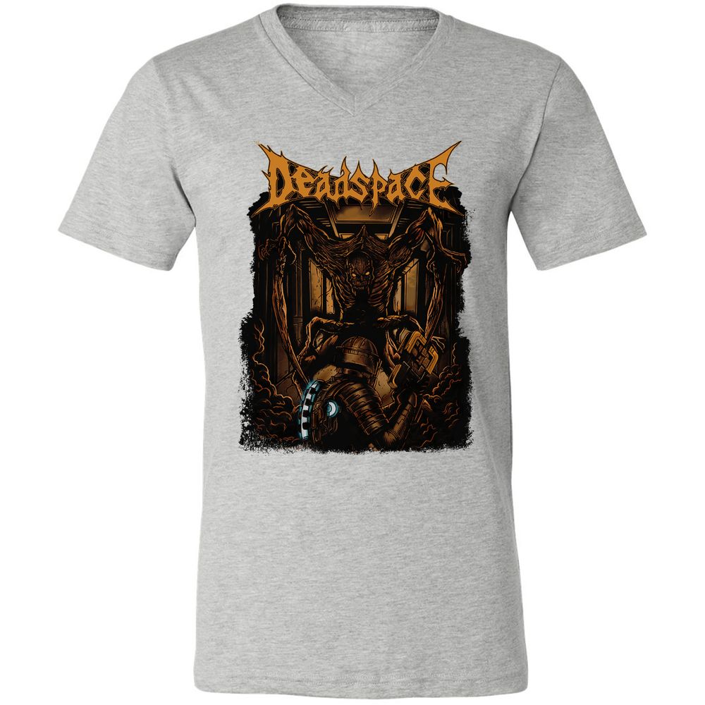 Unisex V-Neck T-Shirt - VZ4WFMSK - Athletic Heather - 7