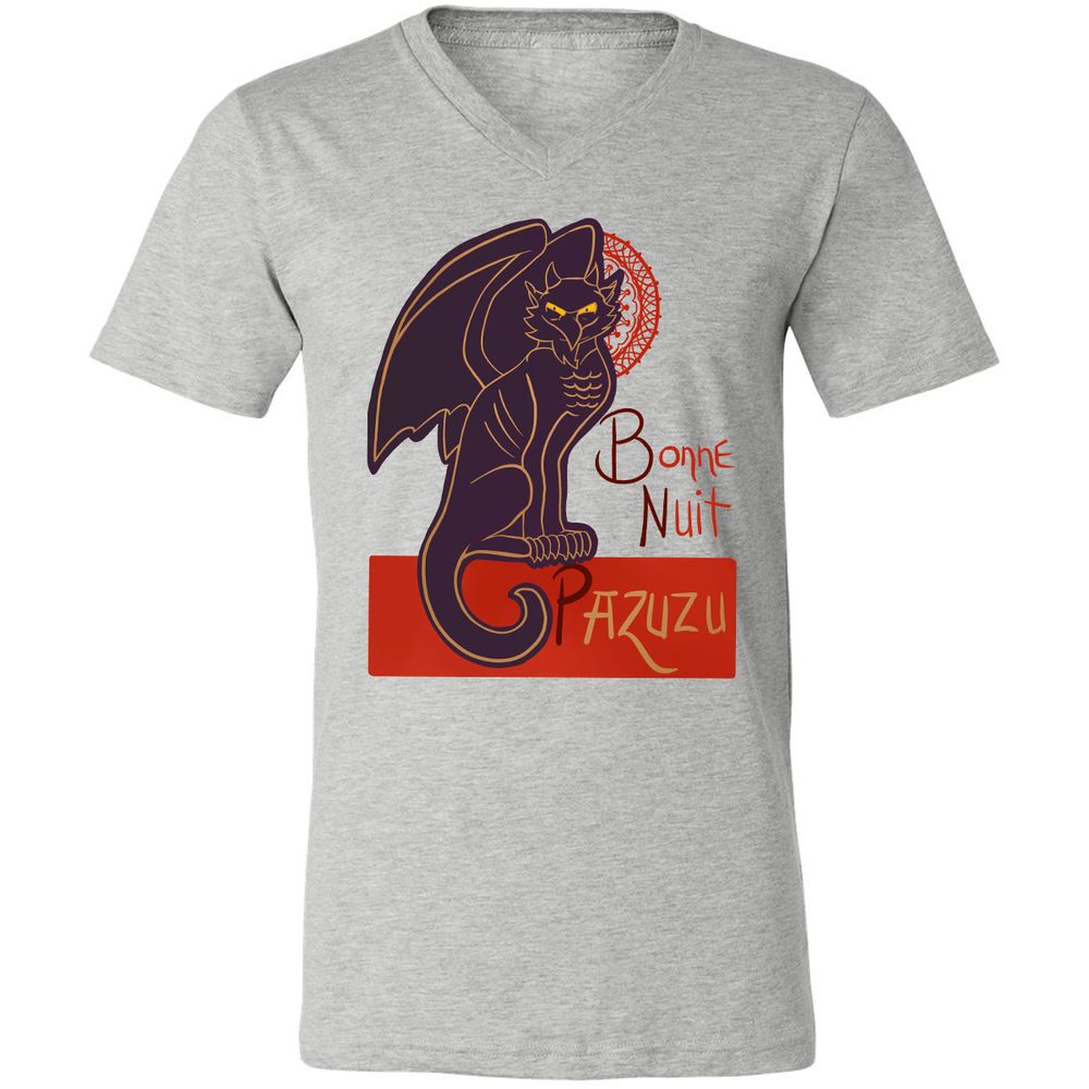 Unisex V-Neck T-Shirt - NJ9ZNWKN - Athletic Heather - 7