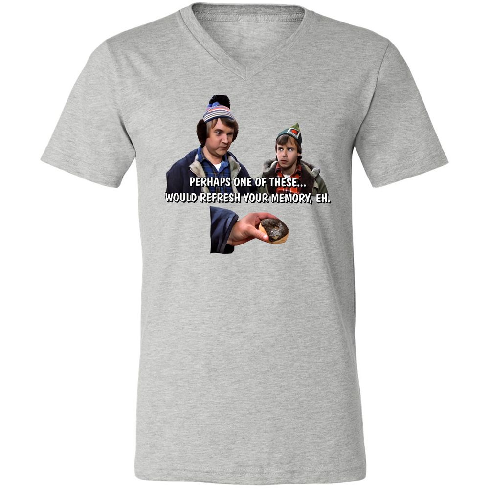 Unisex V-Neck T-Shirt - 2HC23MQ7 - Athletic Heather - 7