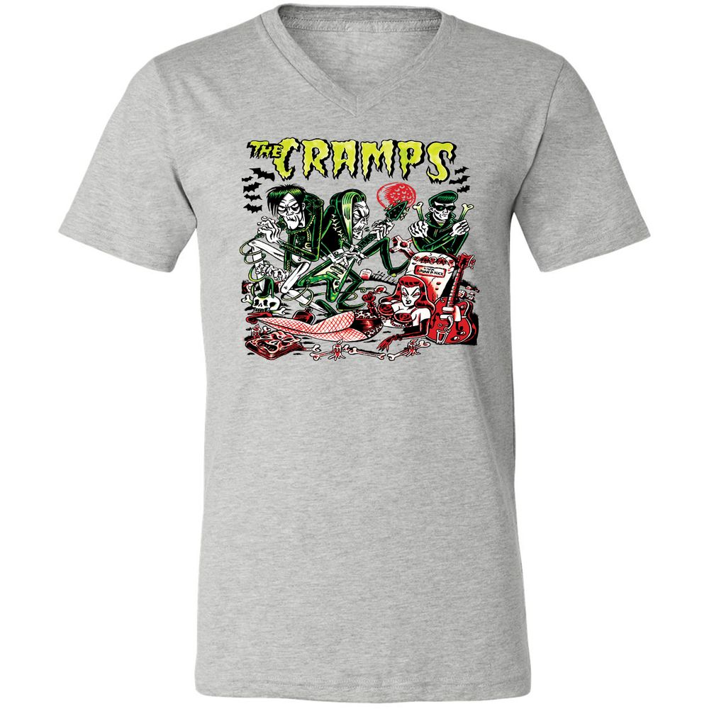 Unisex V-Neck T-Shirt - WWWDJ2NV - Athletic Heather - 7