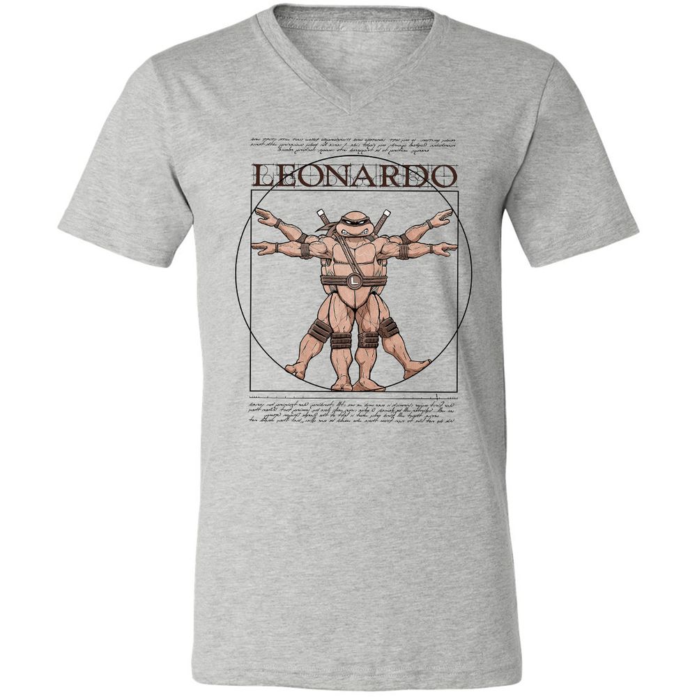 Unisex V-Neck T-Shirt - YLAFN83H - Athletic Heather - 7