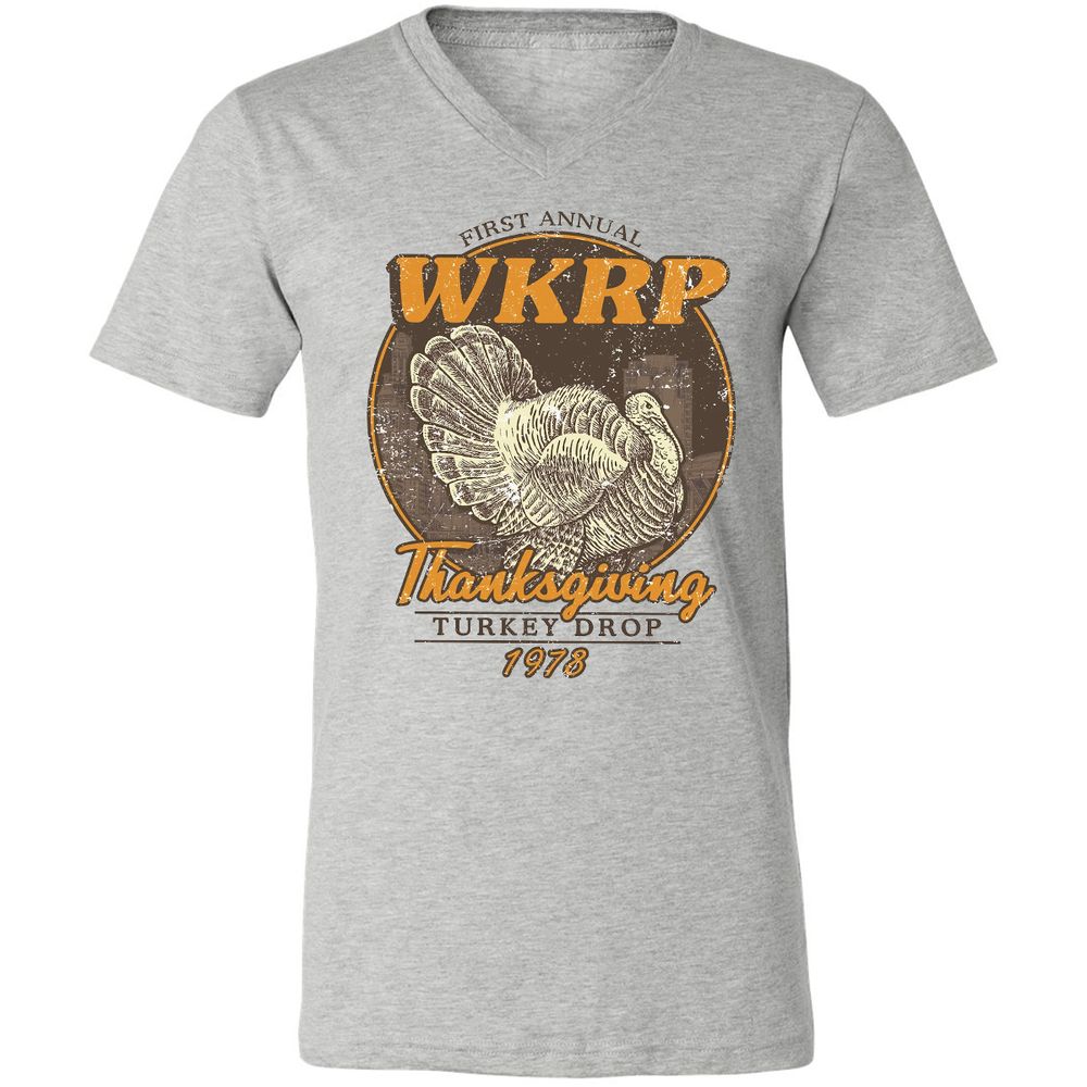 WKRP Turkey Drop - Athletic Heather - 7