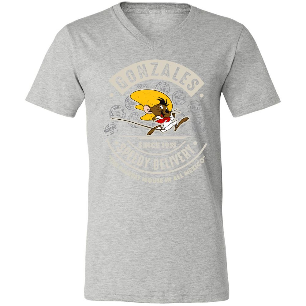 Unisex V-Neck T-Shirt - AA6QHQ7S - Athletic Heather - 7