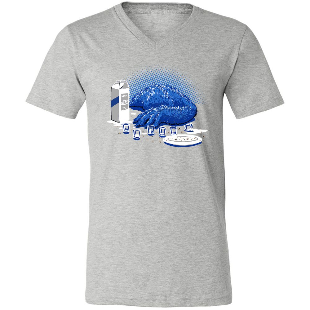 Unisex V-Neck T-Shirt - LJFVAHP8 - Athletic Heather - 7