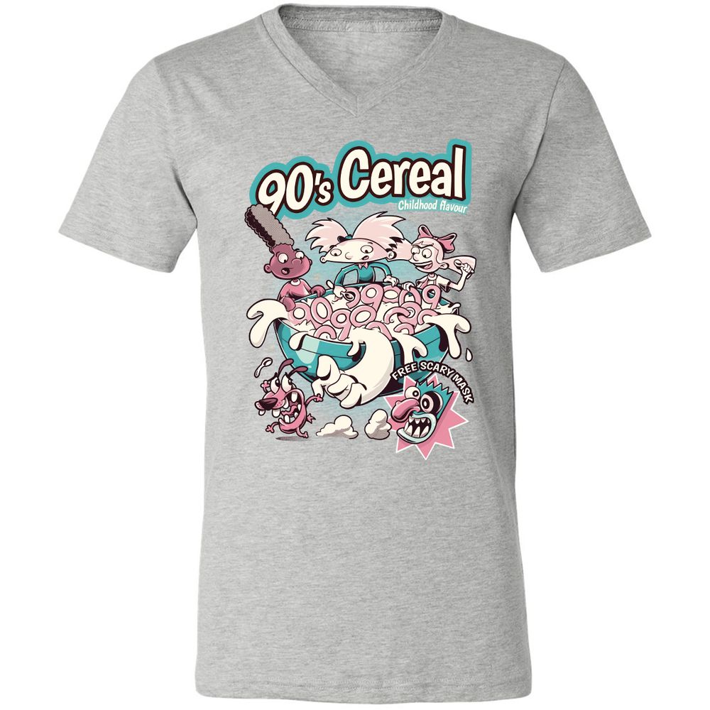 Unisex V-Neck T-Shirt - DPVATJP6 - Athletic Heather - 7