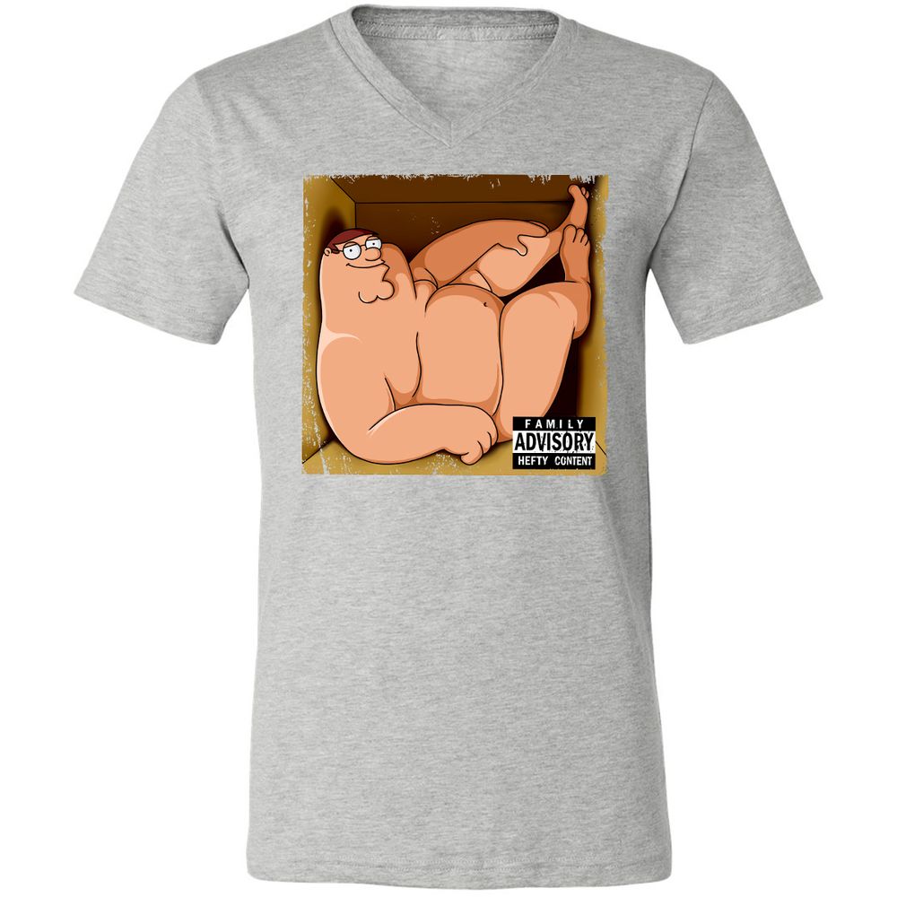 Unisex V-Neck T-Shirt - L8F5ZMVY - Athletic Heather - 7