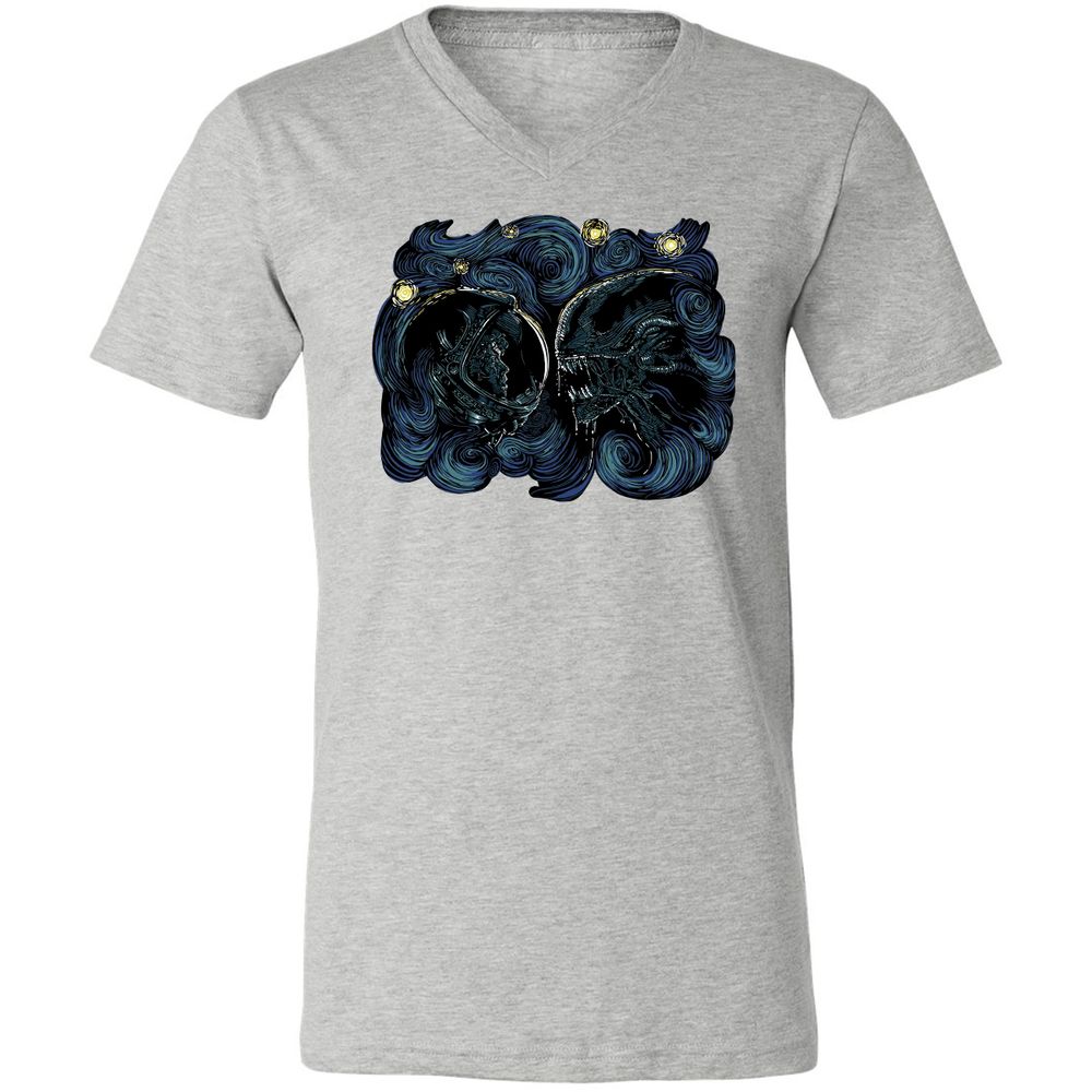 Unisex V-Neck T-Shirt - FEKEPGP3 - Athletic Heather - 7