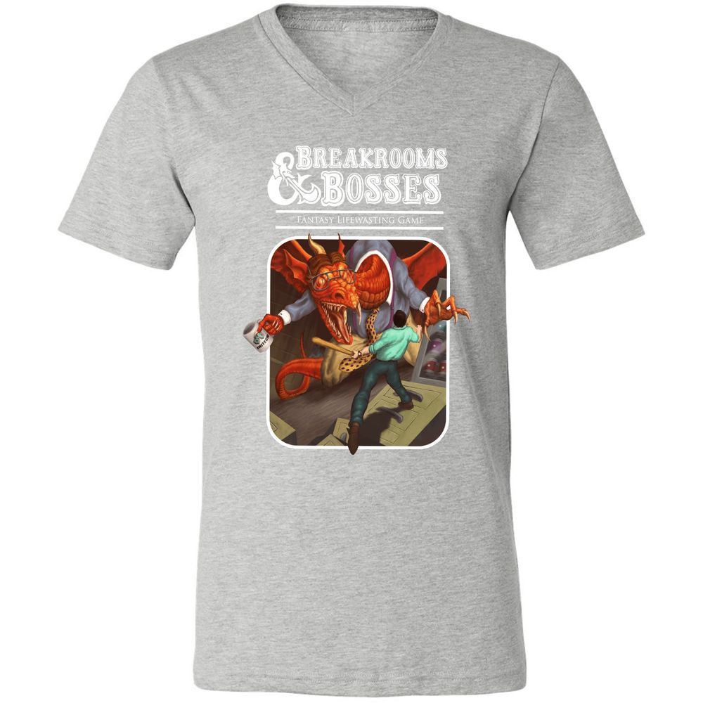 Unisex V-Neck T-Shirt - E9ASHW55 - Athletic Heather - 7