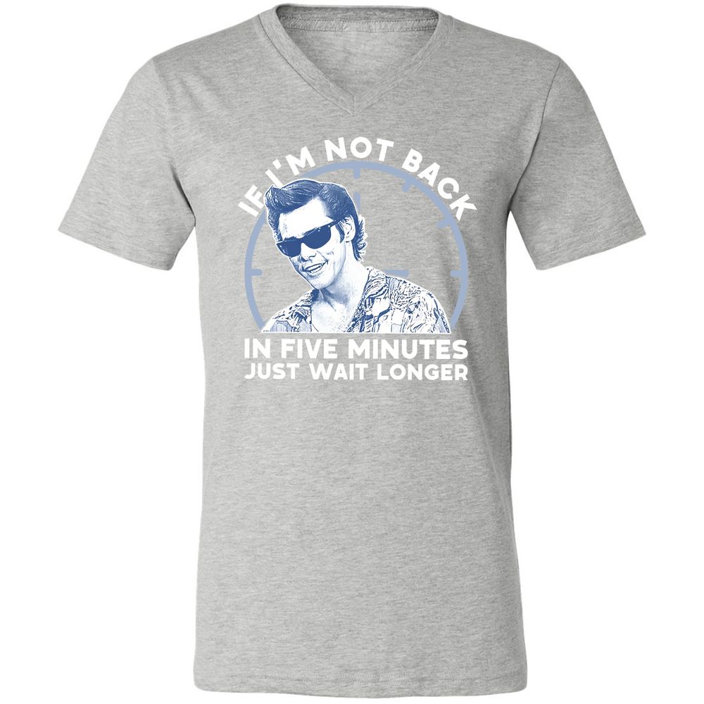 Unisex V-Neck T-Shirt - V52GJ5RZ - Athletic Heather - 7