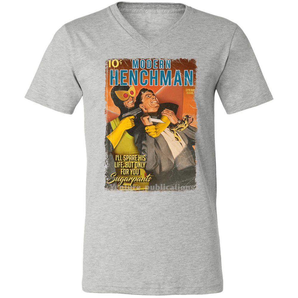 Unisex V-Neck T-Shirt - 4W1MSJ9J - Athletic Heather - 7