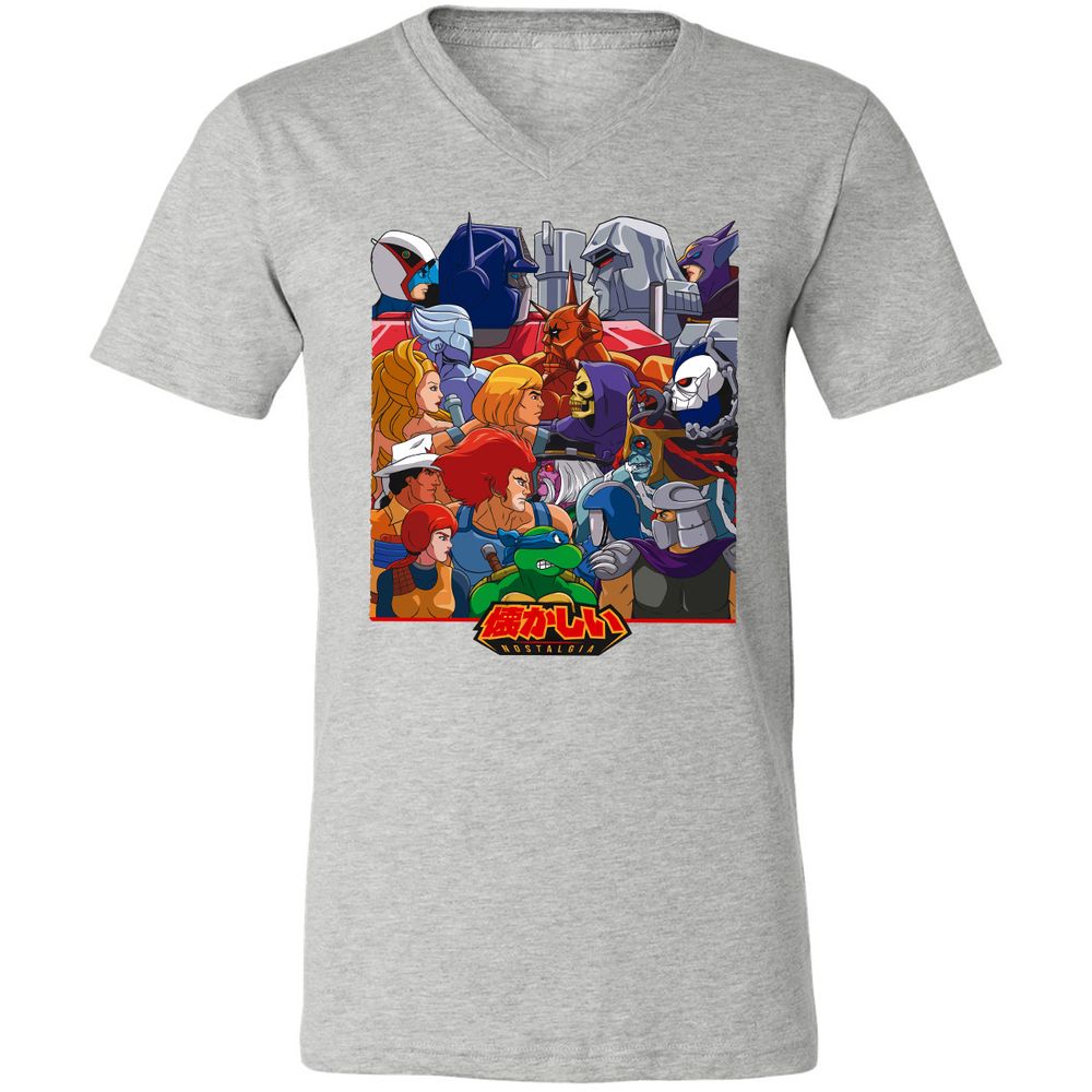 Unisex V-Neck T-Shirt - RGPYEBFQ - Athletic Heather - 7