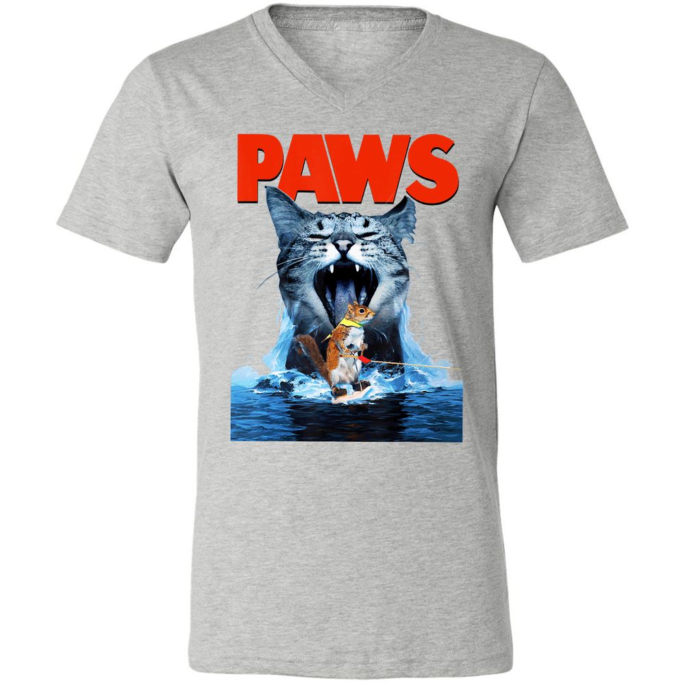 Unisex V-Neck T-Shirt - C9VJ5AGC - Athletic Heather - 7