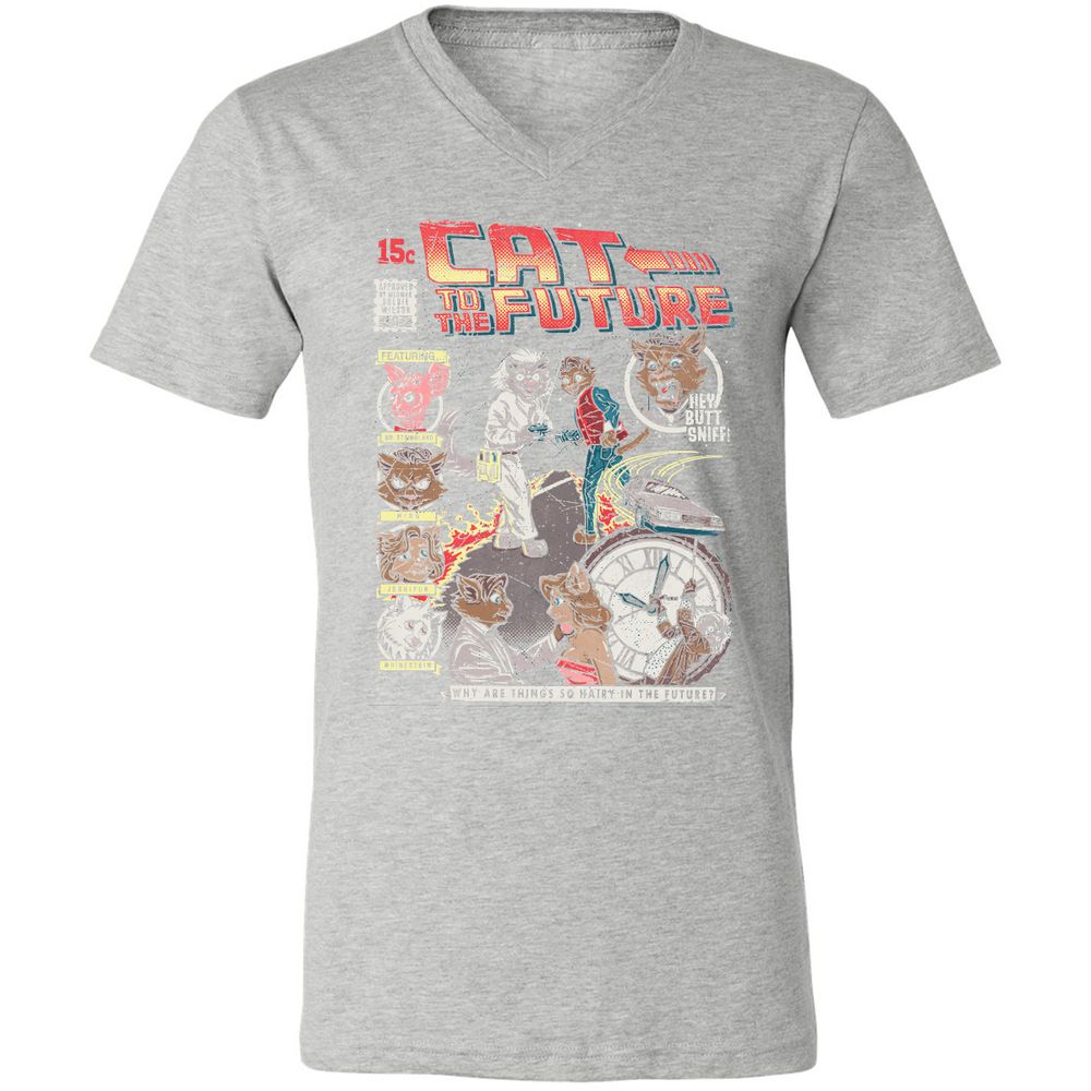 Unisex V-Neck T-Shirt - J716SPLA - Athletic Heather - 7