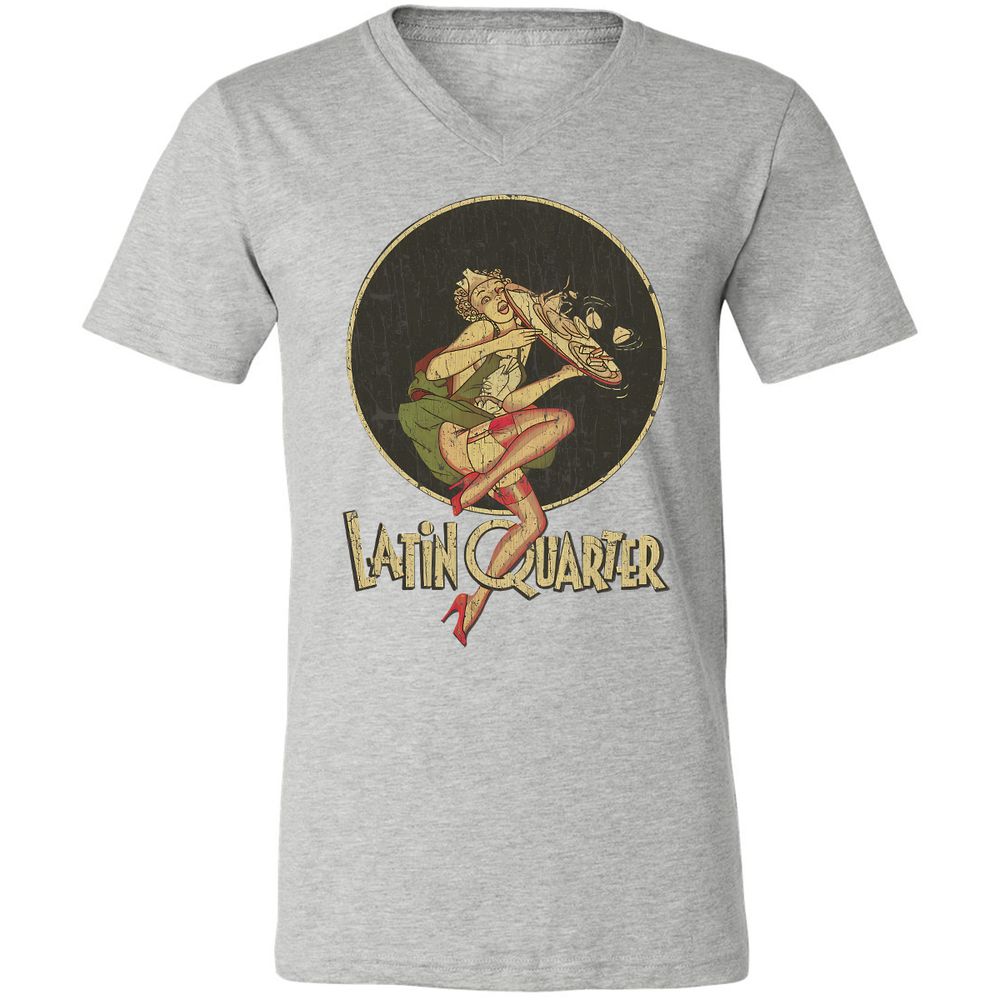 Unisex V-Neck T-Shirt - 5RU775VE - Athletic Heather - 7