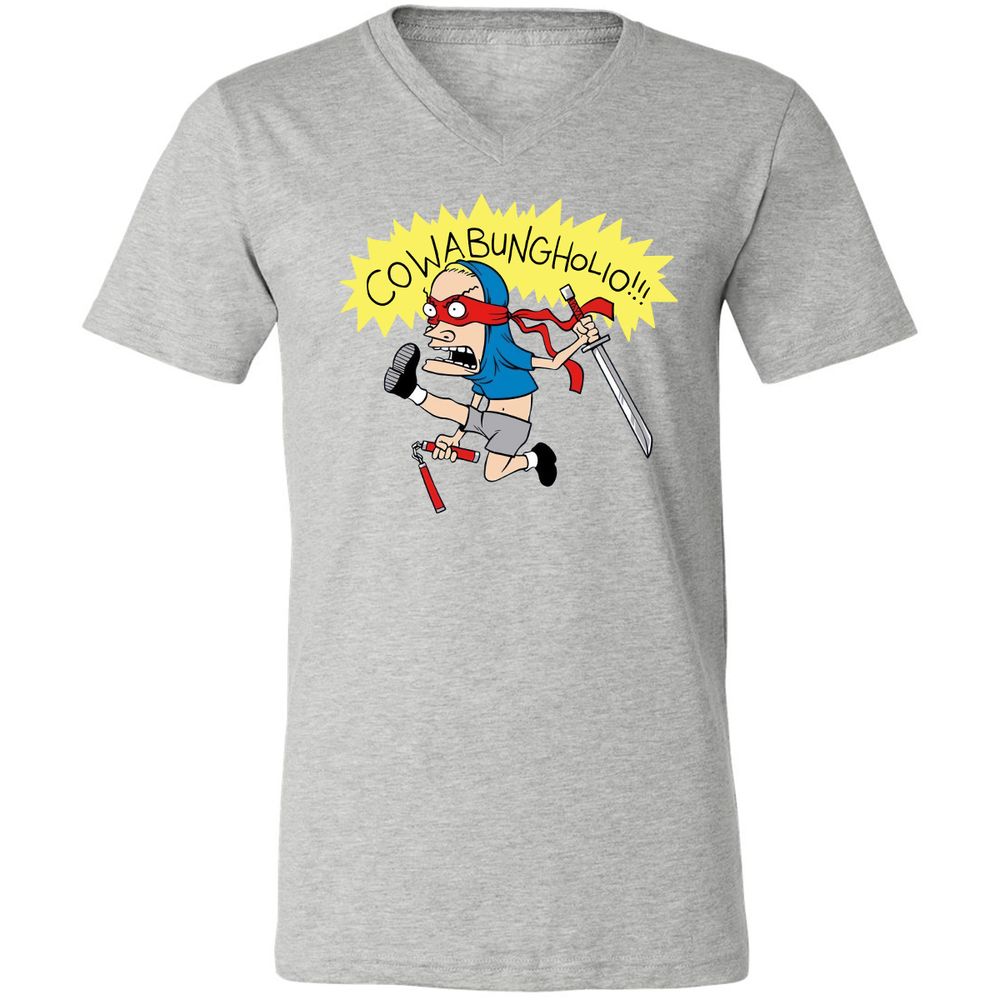 Unisex V-Neck T-Shirt - NJ2AJSK4 - Athletic Heather - 7