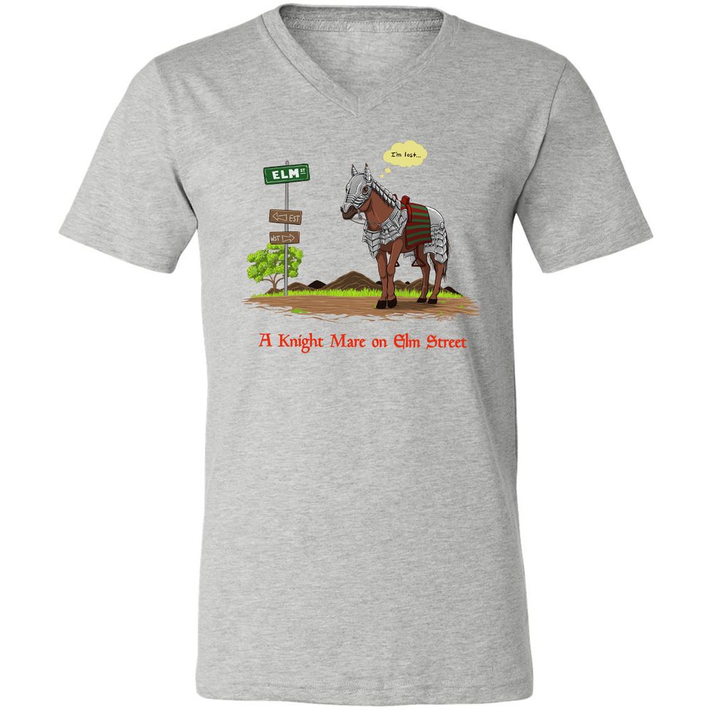 Unisex V-Neck T-Shirt - 84T8RVNV - Athletic Heather - 7