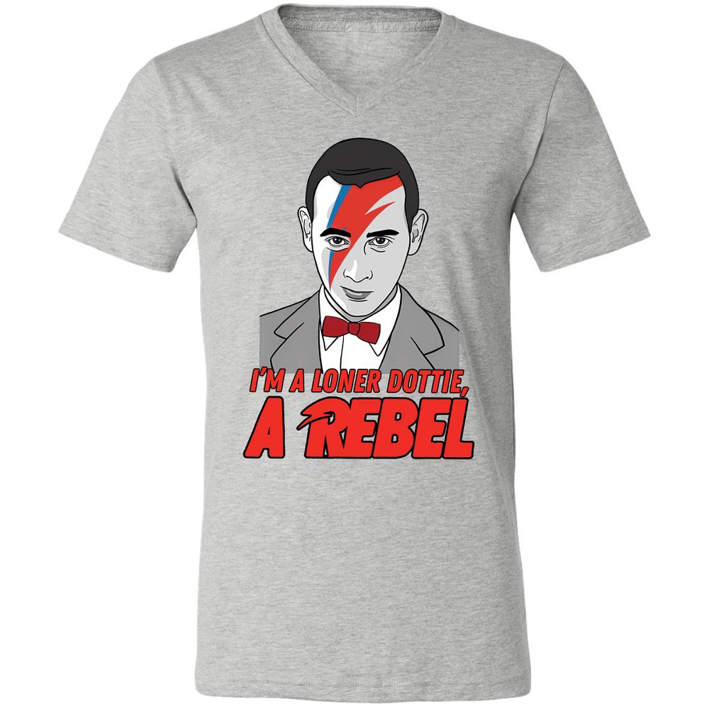 Unisex V-Neck T-Shirt - GLNBK6ES - Athletic Heather - 7