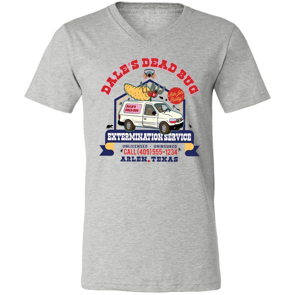 Unisex V-Neck T-Shirt - H8UVTYSC - Athletic Heather - 7