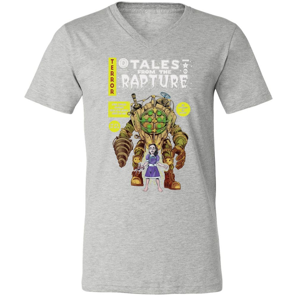Unisex V-Neck T-Shirt - 3Y83WHEP - Athletic Heather - 7