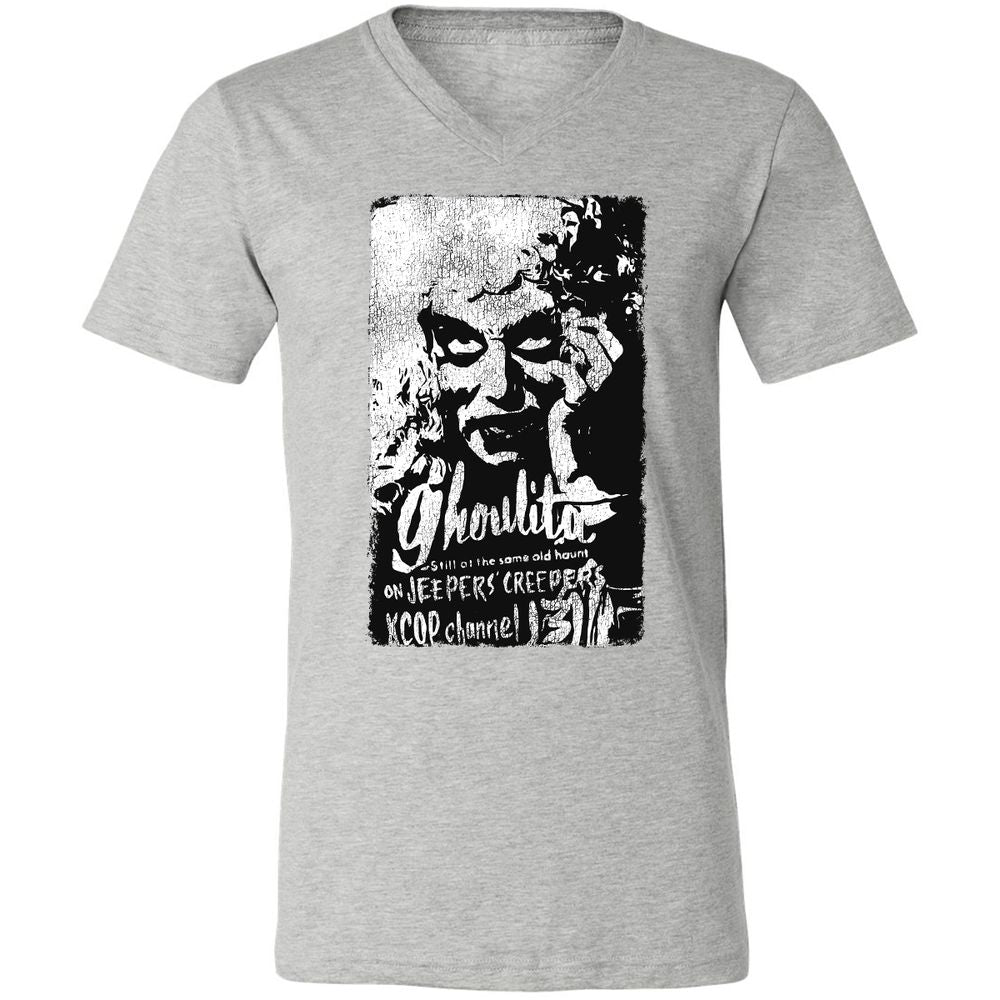 Unisex V-Neck T-Shirt - H7LA5DUX - Athletic Heather - 7