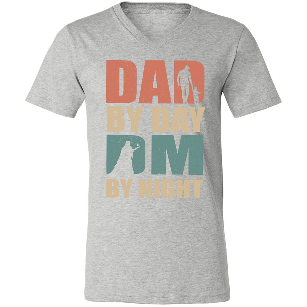 Unisex V-Neck T-Shirt - 2ZLJH8R4 - Athletic Heather - 7