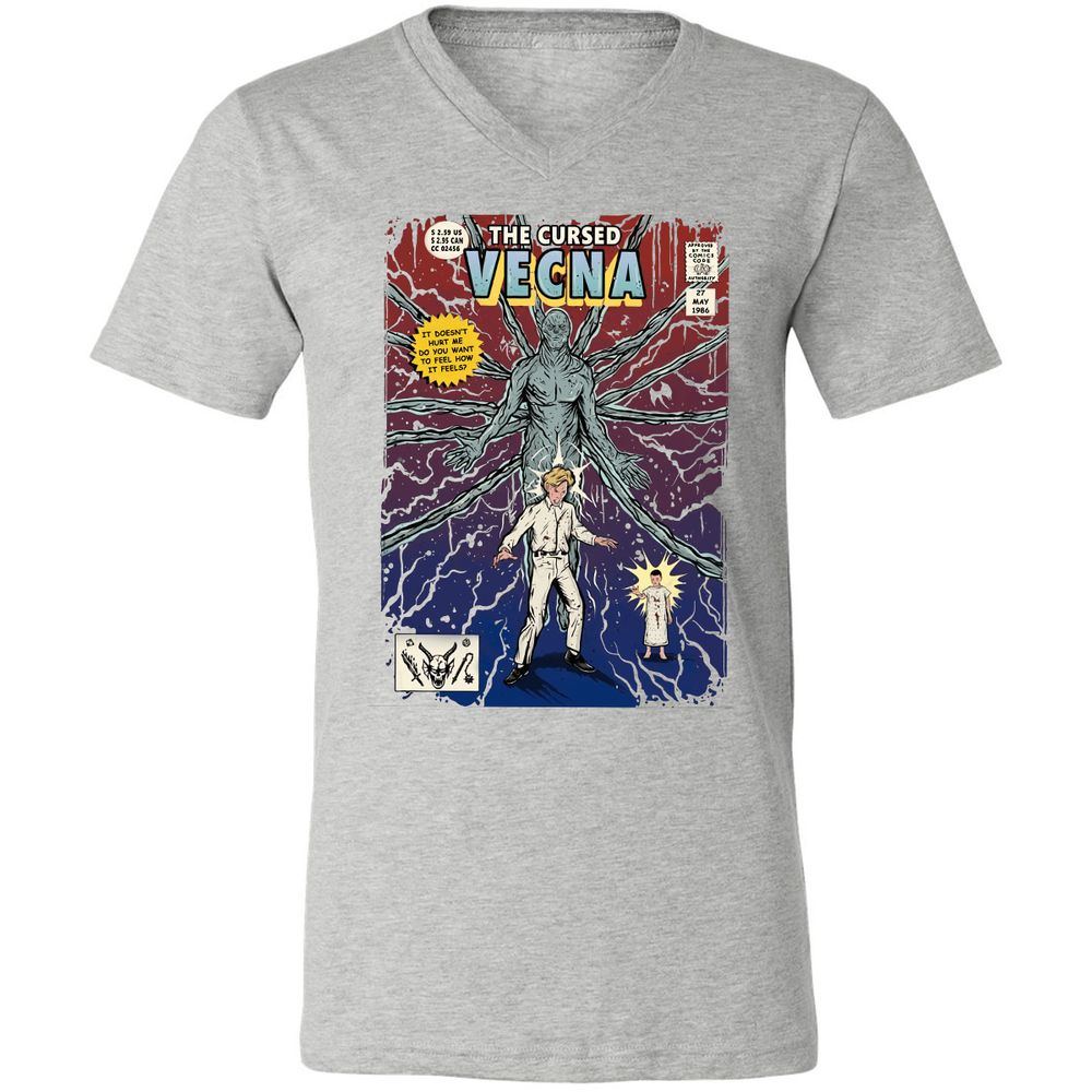 Unisex V-Neck T-Shirt - UTNQZ4FW - Athletic Heather - 7