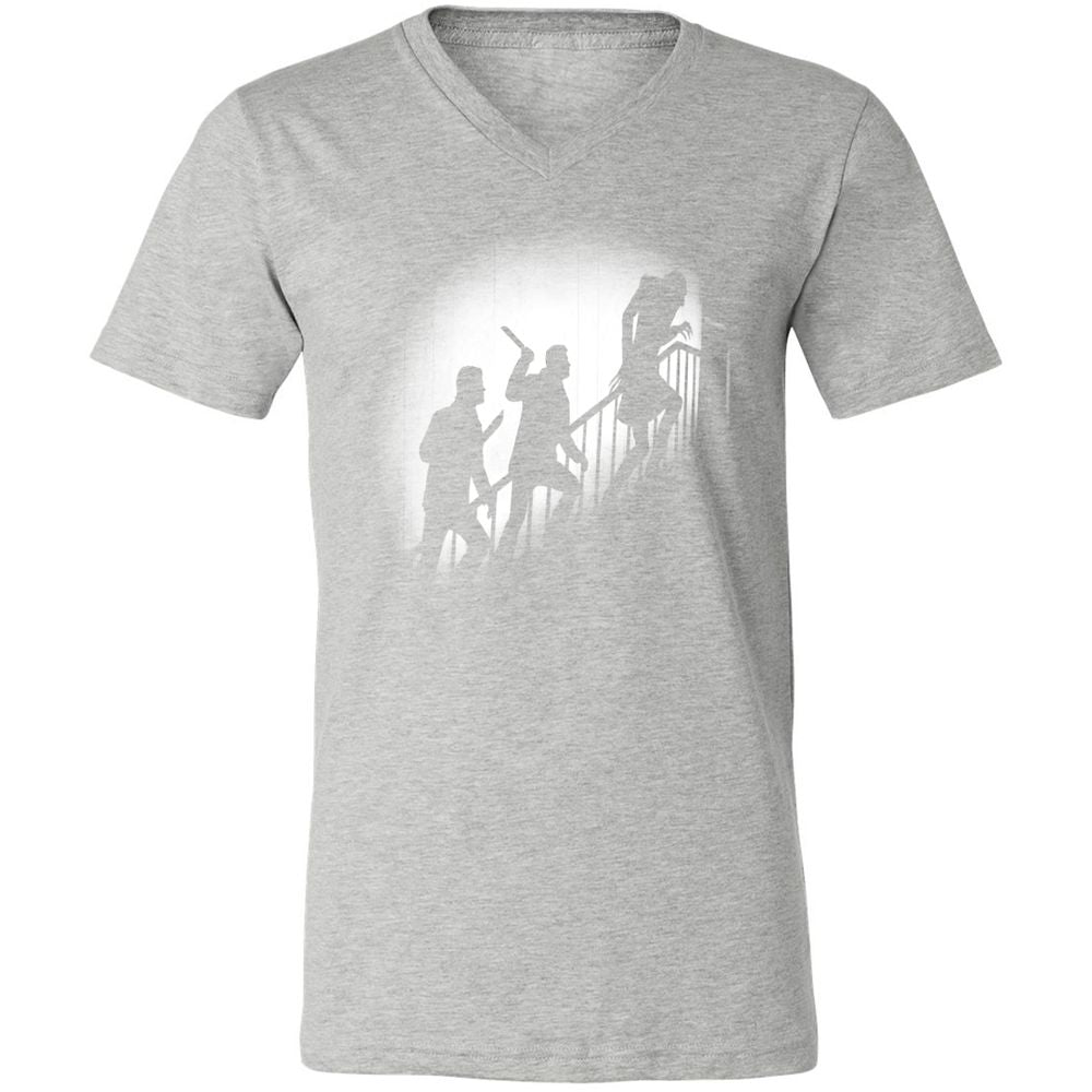 Unisex V-Neck T-Shirt - 985RYNUX - Athletic Heather - 7