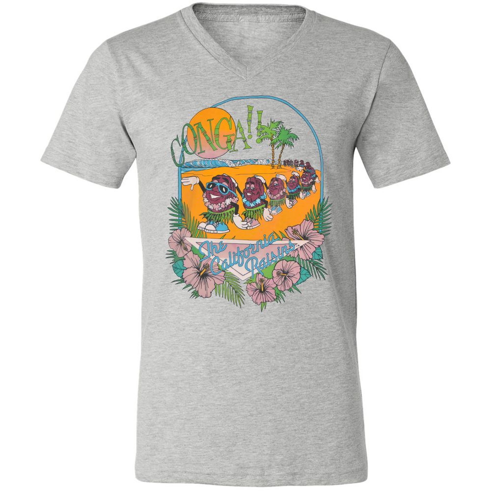 Unisex V-Neck T-Shirt - 8EHVT8N9 - Athletic Heather - 7