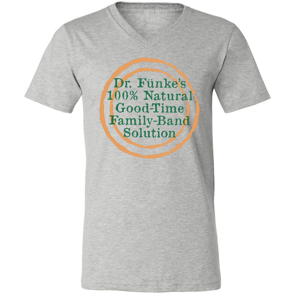 Unisex V-Neck T-Shirt - Y8ZJLUCW - Athletic Heather - 7