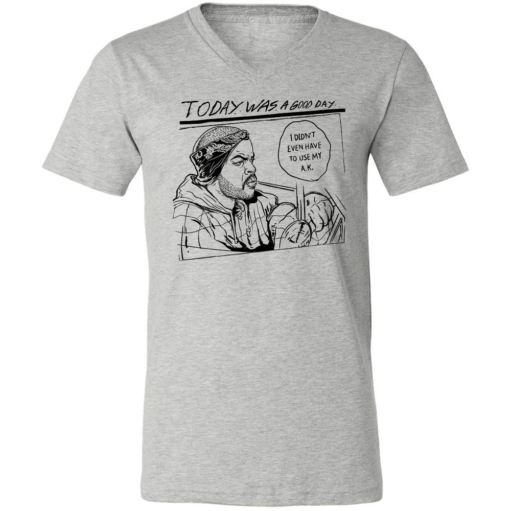 Unisex V-Neck T-Shirt - FKAZEEUL - Athletic Heather - 7