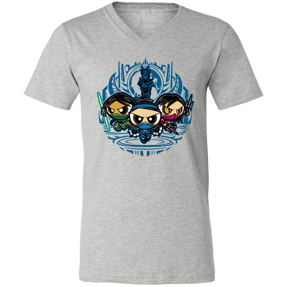 Unisex V-Neck T-Shirt - 1RF4BJFW - Athletic Heather - 7