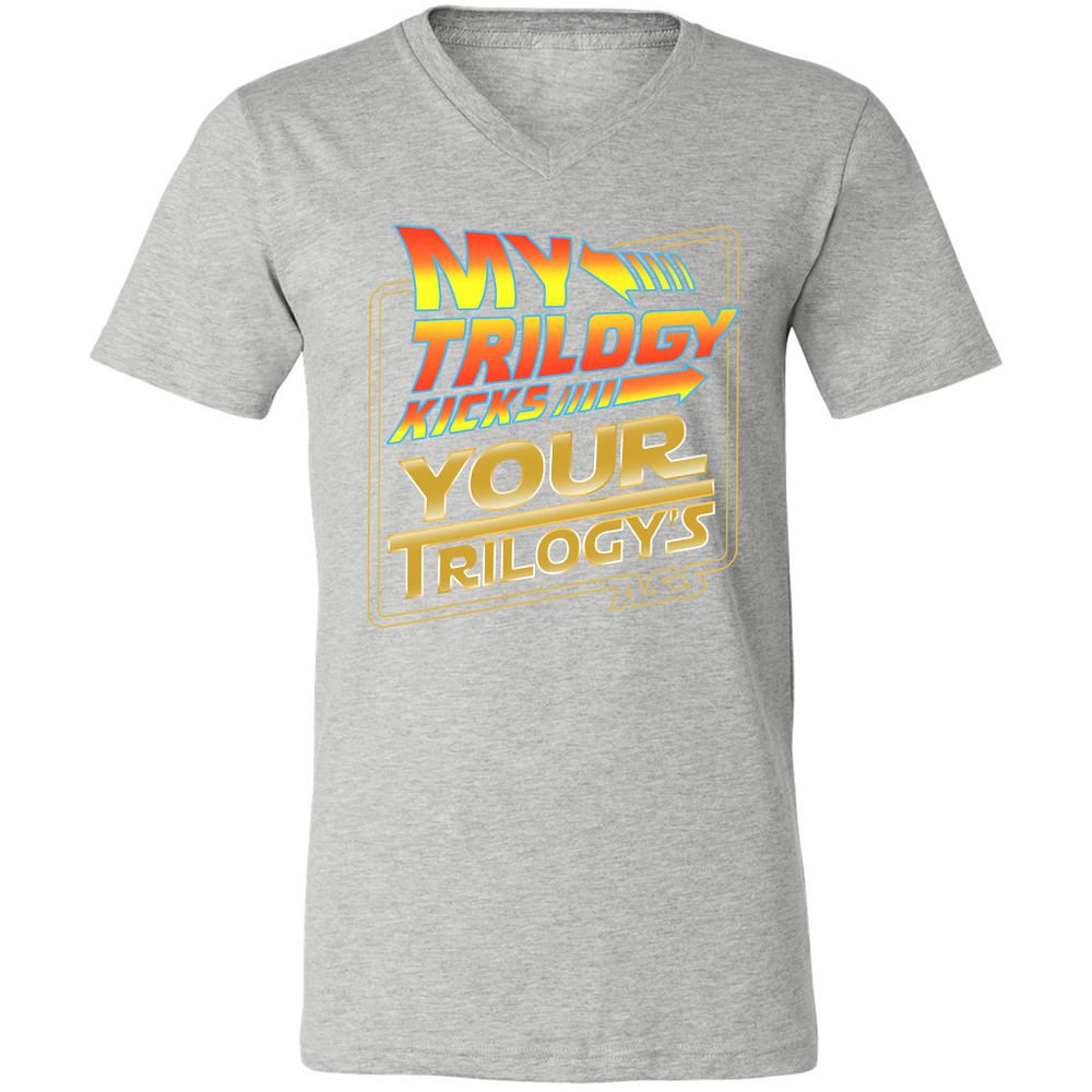 Unisex V-Neck T-Shirt - YSB89VU8 - Athletic Heather - 7