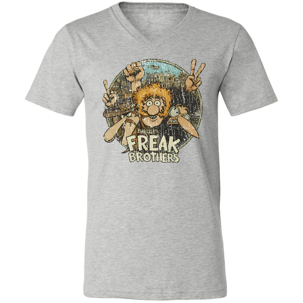 Unisex V-Neck T-Shirt - 2R6W39PV - Athletic Heather - 7