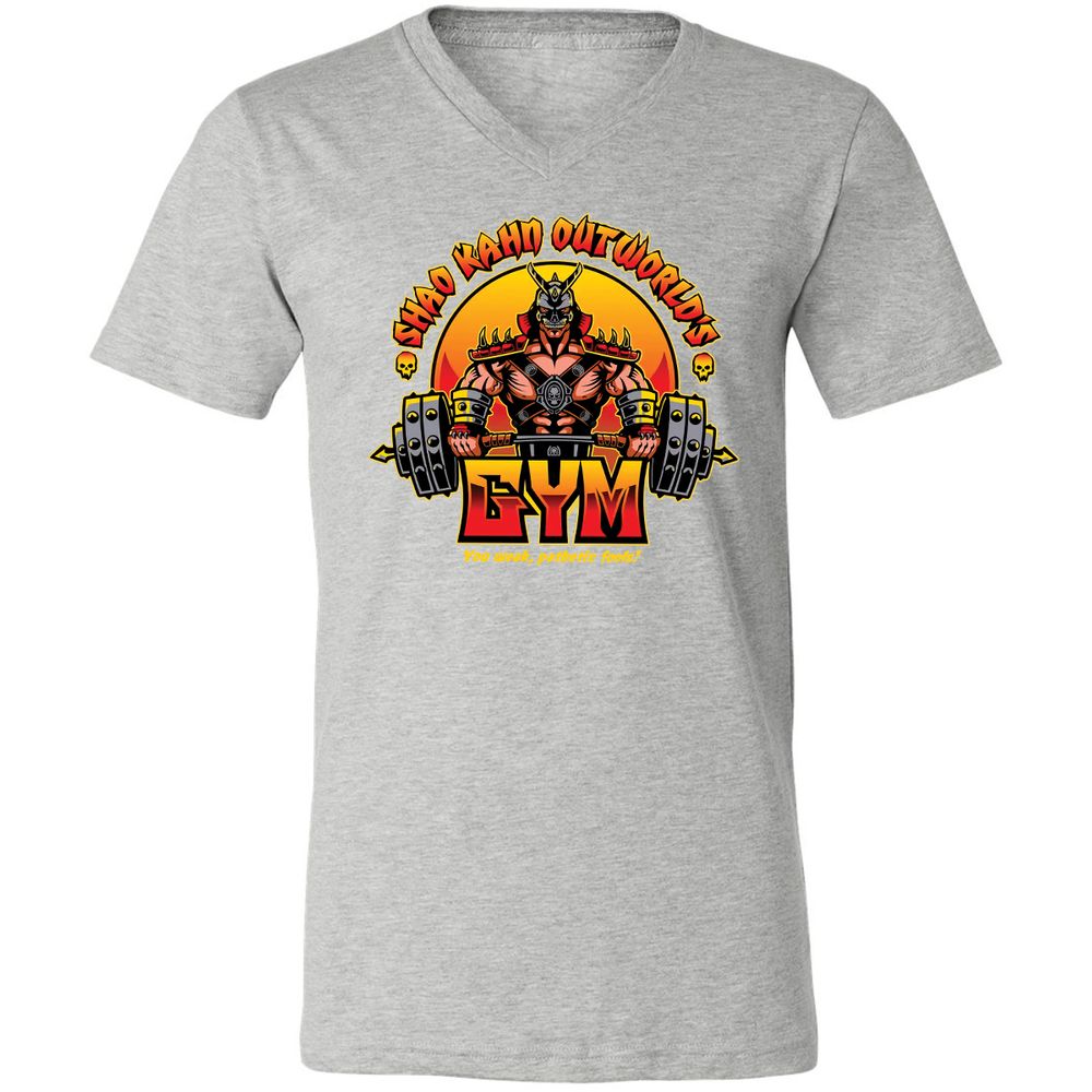Unisex V-Neck T-Shirt - SYLBZ6LC - Athletic Heather - 7