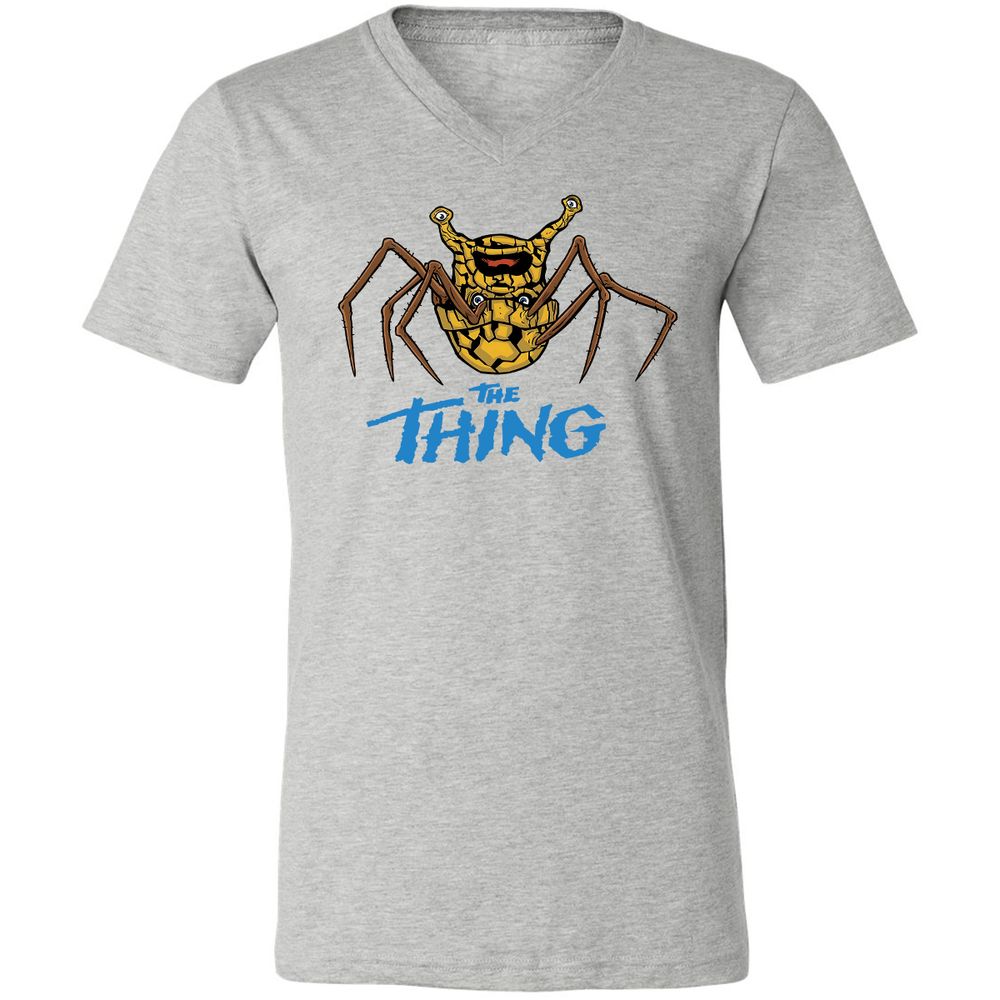 Unisex V-Neck T-Shirt - SXC7MQ79 - Athletic Heather - 7