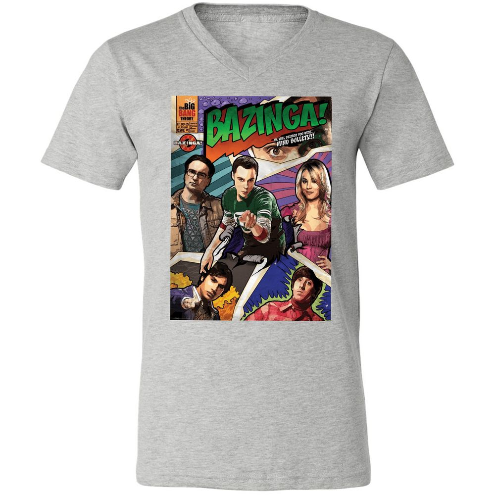 Unisex V-Neck T-Shirt - G79D7TBM - Athletic Heather - 7
