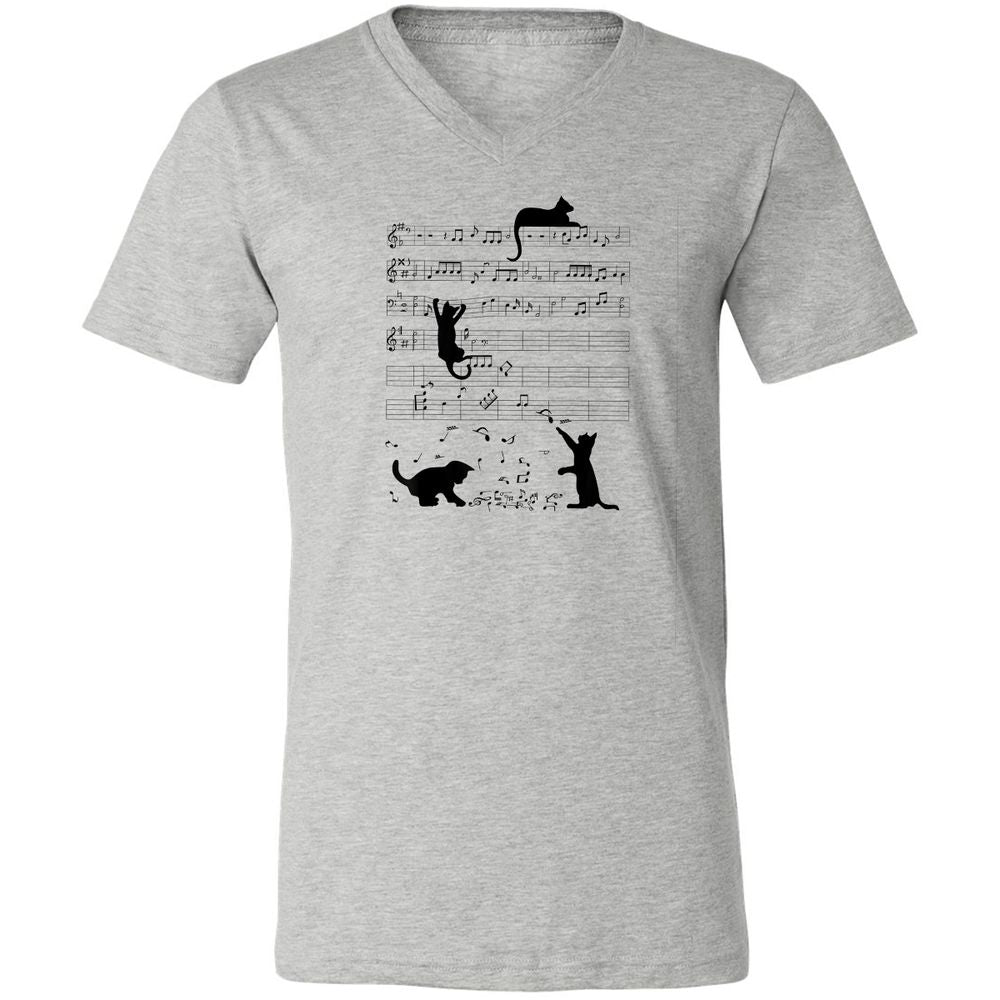 Unisex V-Neck T-Shirt - LDRDN5AP - Athletic Heather - 7