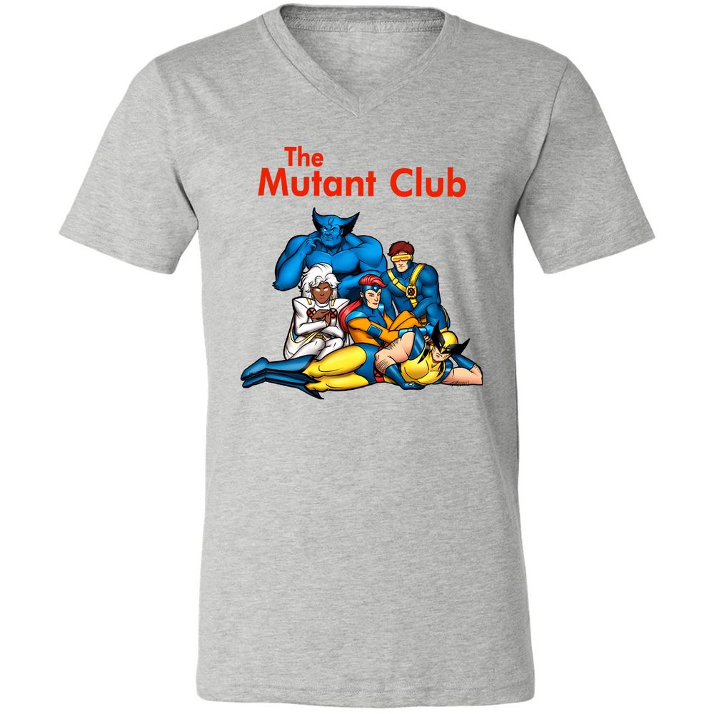 Unisex V-Neck T-Shirt - 48X8KQ5Z - Athletic Heather - 7