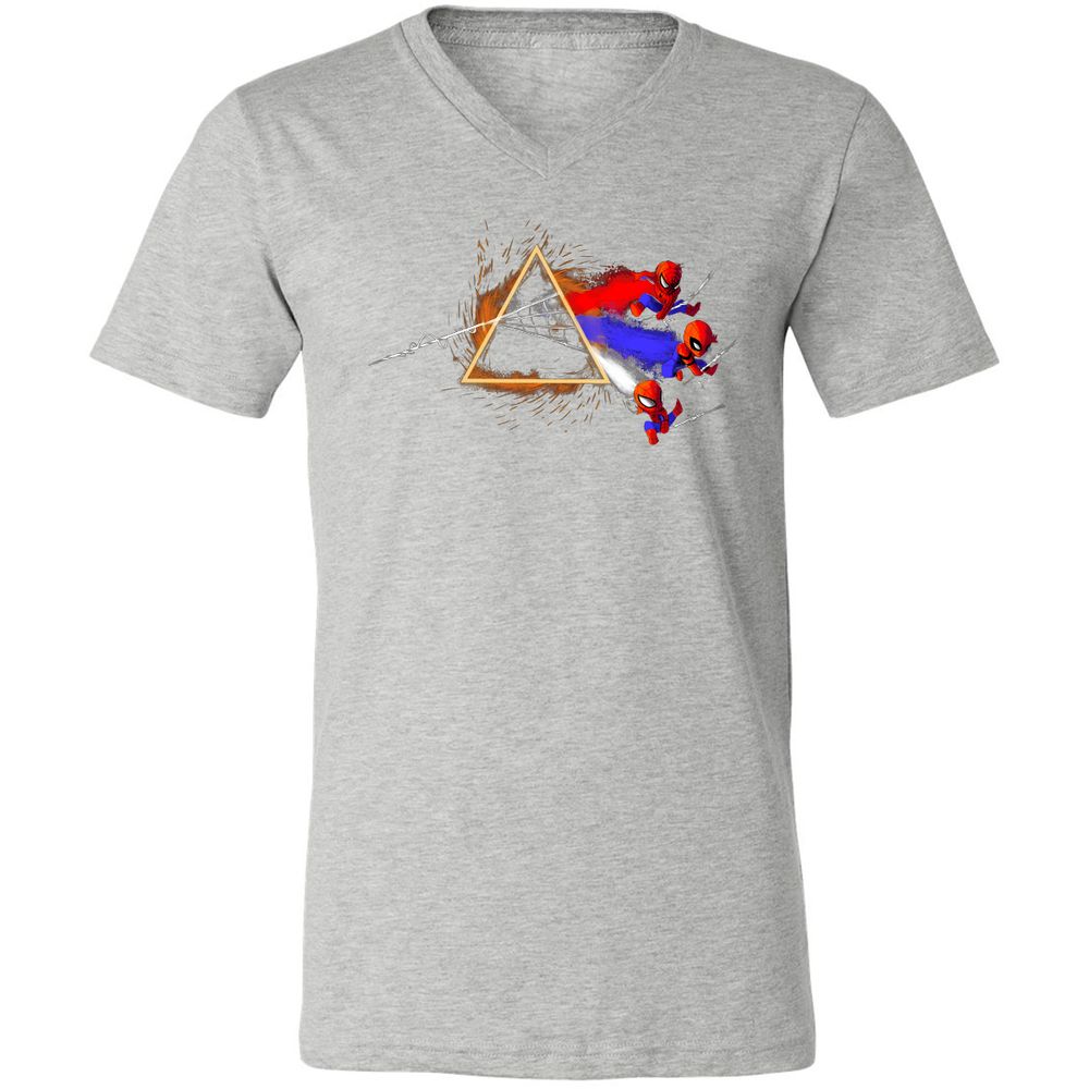 Unisex V-Neck T-Shirt - Y7VF84EQ - Athletic Heather - 7