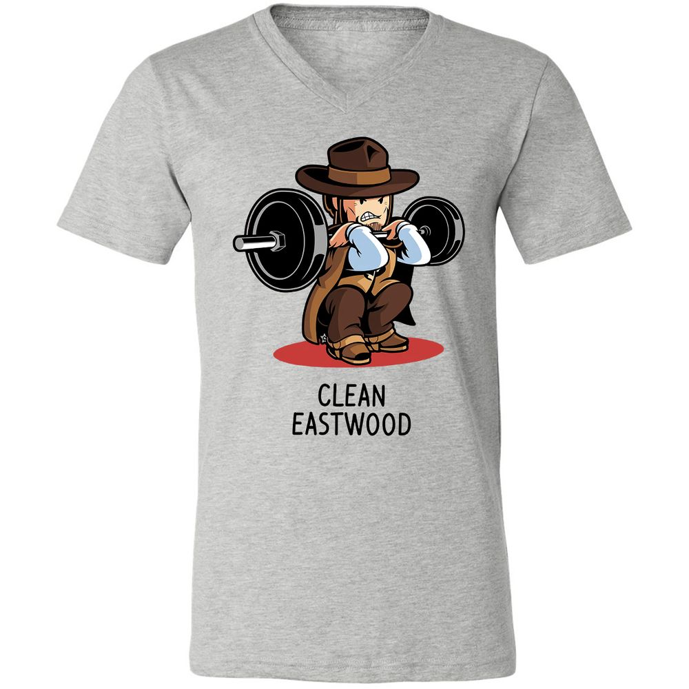 Unisex V-Neck T-Shirt - DHHGKE27 - Athletic Heather - 7