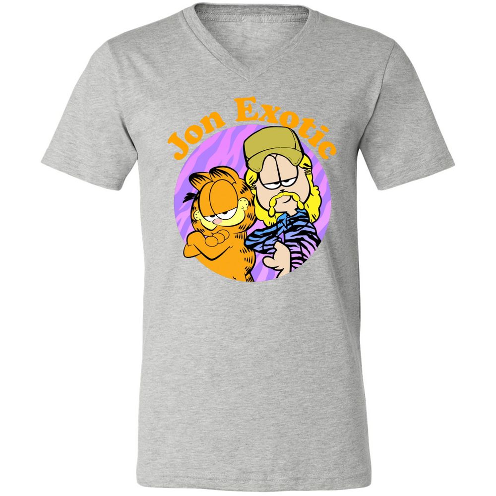 Unisex V-Neck T-Shirt - A4XWUCL1 - Athletic Heather - 7