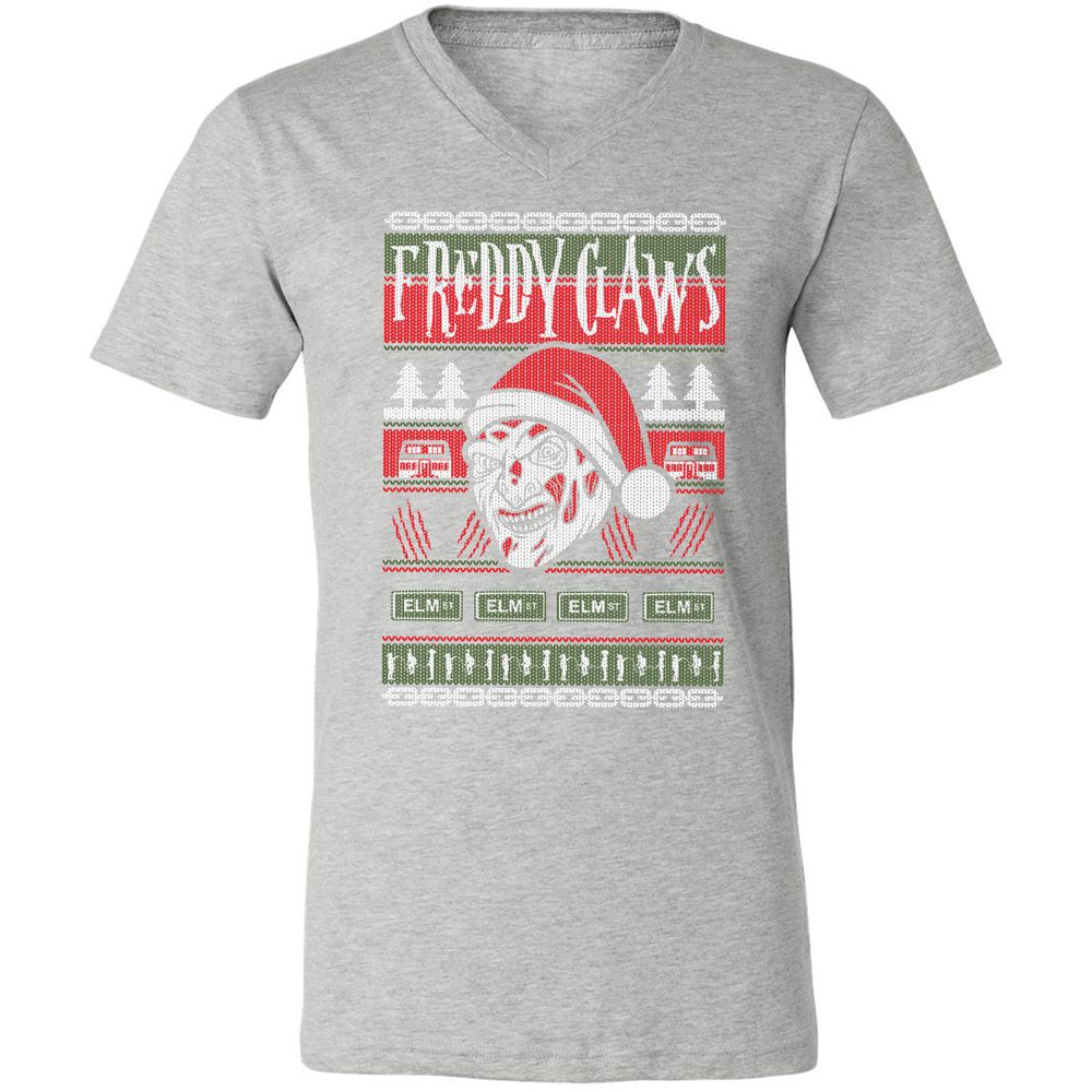 Unisex V-Neck T-Shirt - U3NZ1BVX - Athletic Heather - 7