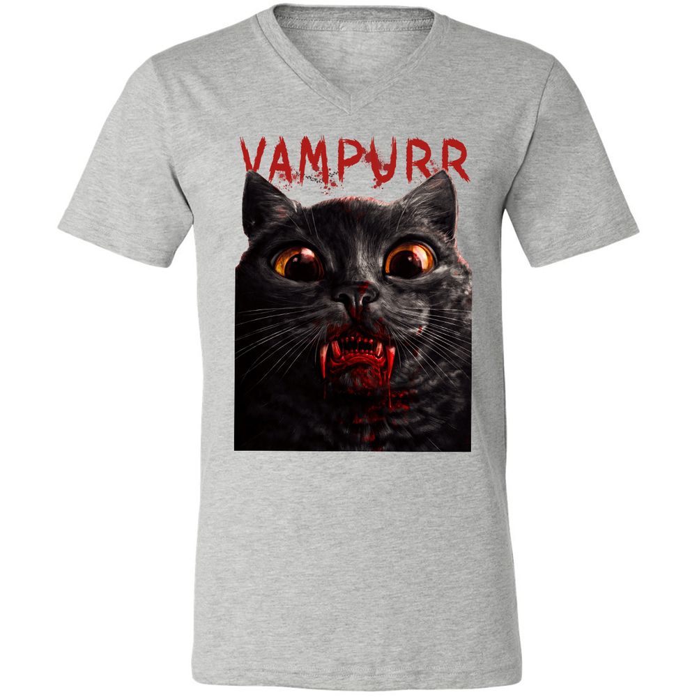 Unisex V-Neck T-Shirt - N7A8A96D - Athletic Heather - 7